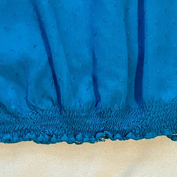 Elegant Teal Lace Women's Top - Picture 3 of 5